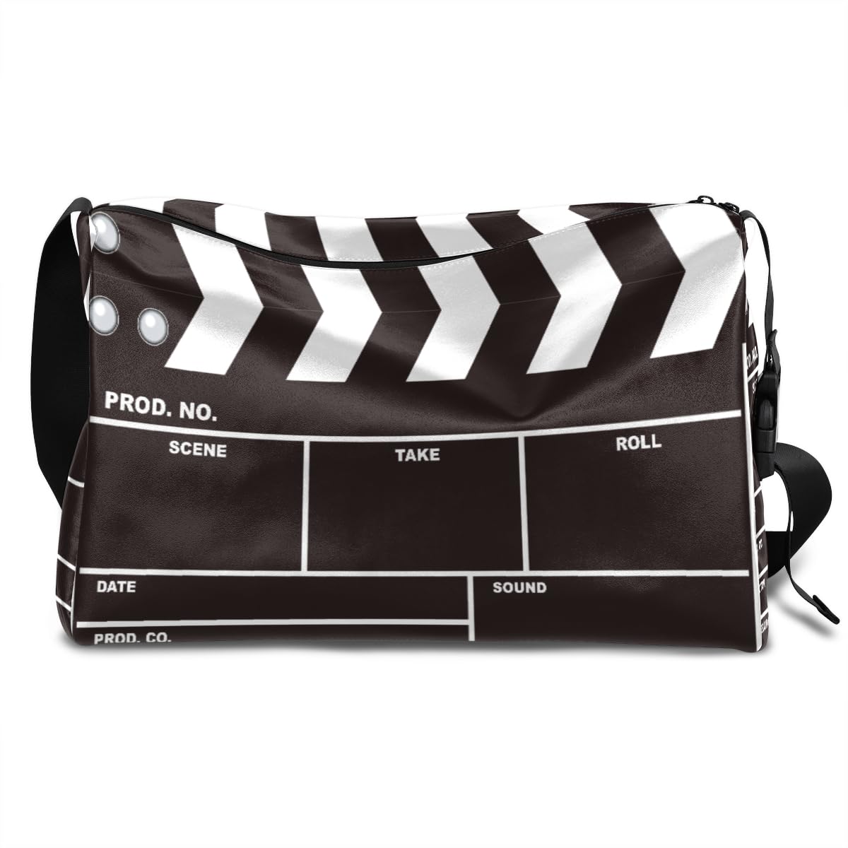 Borsone da viaggio in pelle nera per uomo, donna, ragazzi, ragazze, film, fine settimana, sport, palestra, borsa da viaggio, borsa a tracolla singola, Colore, 18.5L, Organizer per borse