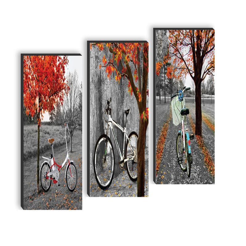 SAF paintings set of 3 Tree And bicycle UV textured self adeshive wall painting for home decoration SANF-SJ143 (B0C6M1WCHW) Amazon Price History, Amazon Price Tracker