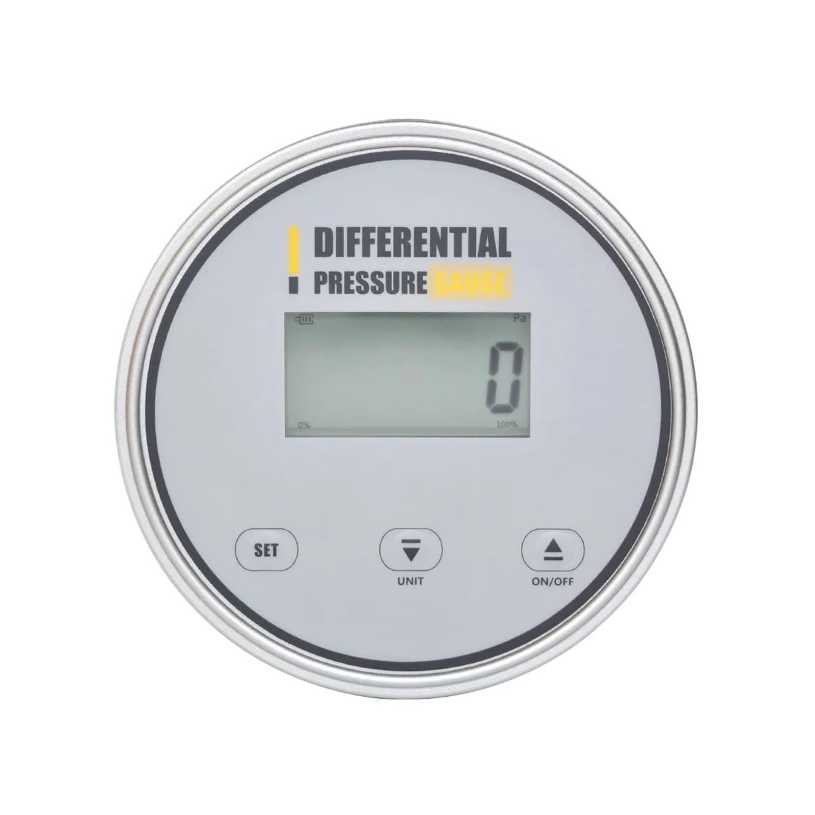 Differenzdruckmessgerät, Genauigkeit 1% FS, batteriebetrieben for Reinraum- und Klimaanlagen-Filtrationsmanometer(-125-125Pa)