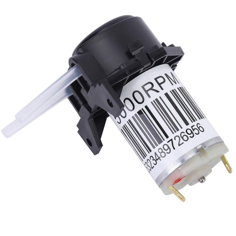 Peristaltic Pump, Removable Pump Head with Silicone Tube, Direction Control, for Experiment, Biochemical Analysis, Water Treatment (12V)