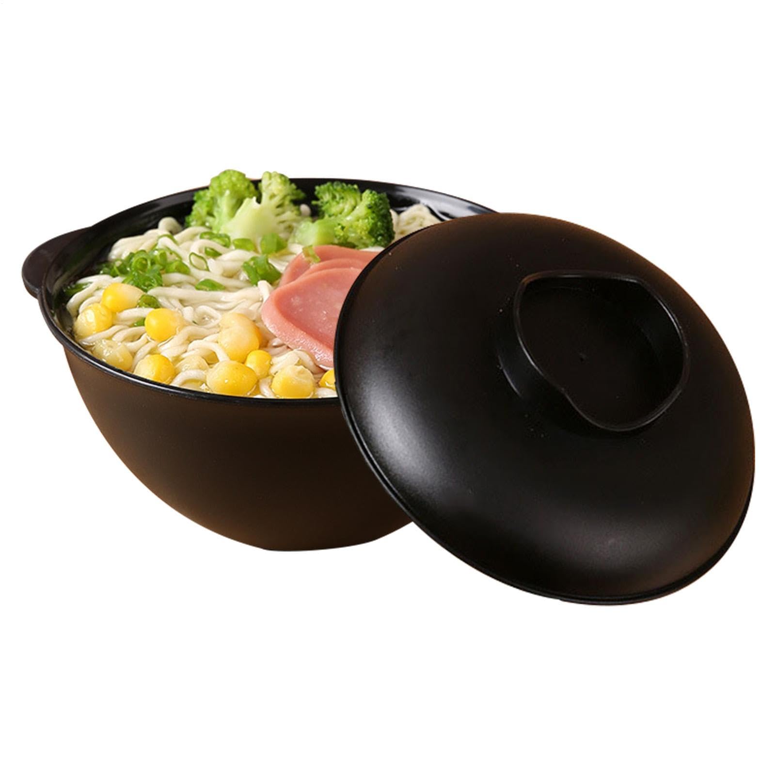 Ciotola di zuppa - pentola a microonde noodle istantanea con manico, di riscaldamento alimentare durevole | Strumento di preparazione del pasto compatto, tazza di panoramica veloce, ciotola di