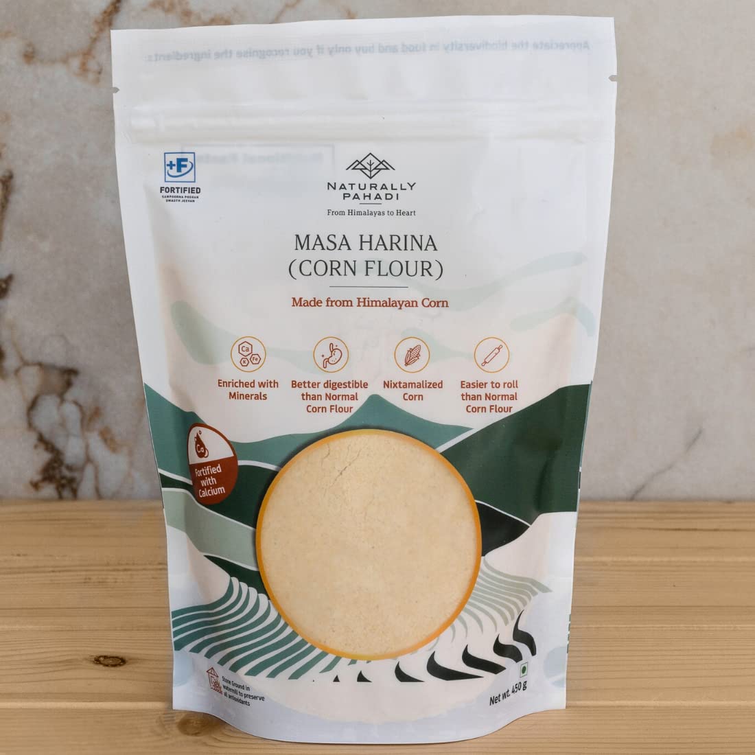 NATURALLY PAHADI Masa Harina Made With Himalayan Yellow Corn Nixtamalized The Traditional Way. Maize Flour Ideal For Indian Makki ki Roti As Well Mexican Breads Tortillas,etc. More Flavourful And Healthier Than Normal Corn Flour 950G (B0C173J5BJ) Amazon Price History, Amazon Price Tracker