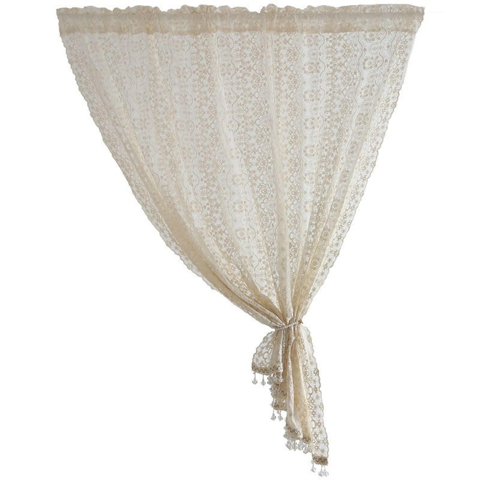 Kurzer Vorhang 1 Stück Fenster,120 cm Breit,Rod Tasche