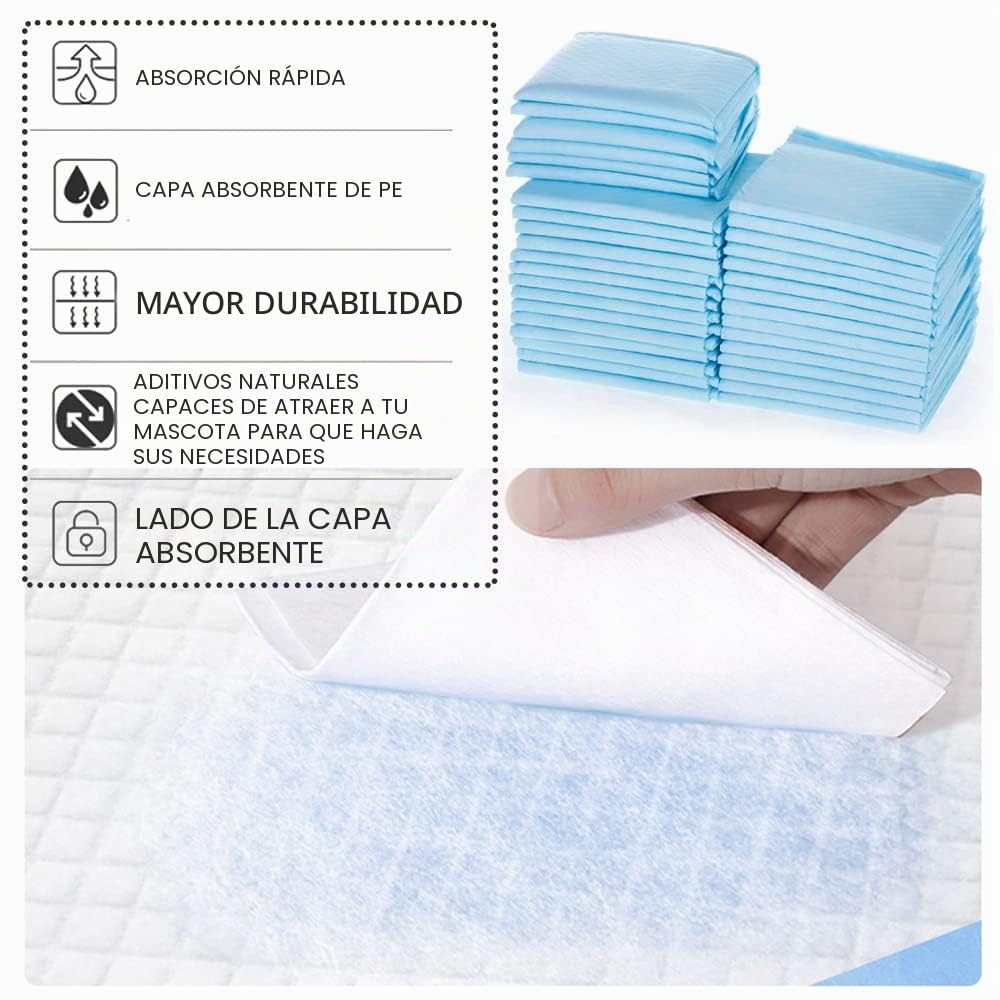 BPS Empapadores Perro de Entrenamiento para Perros Gatos Alfombrilla Toallita Higiénica (80pcs 33 * 45 cm) BPS-2189*02