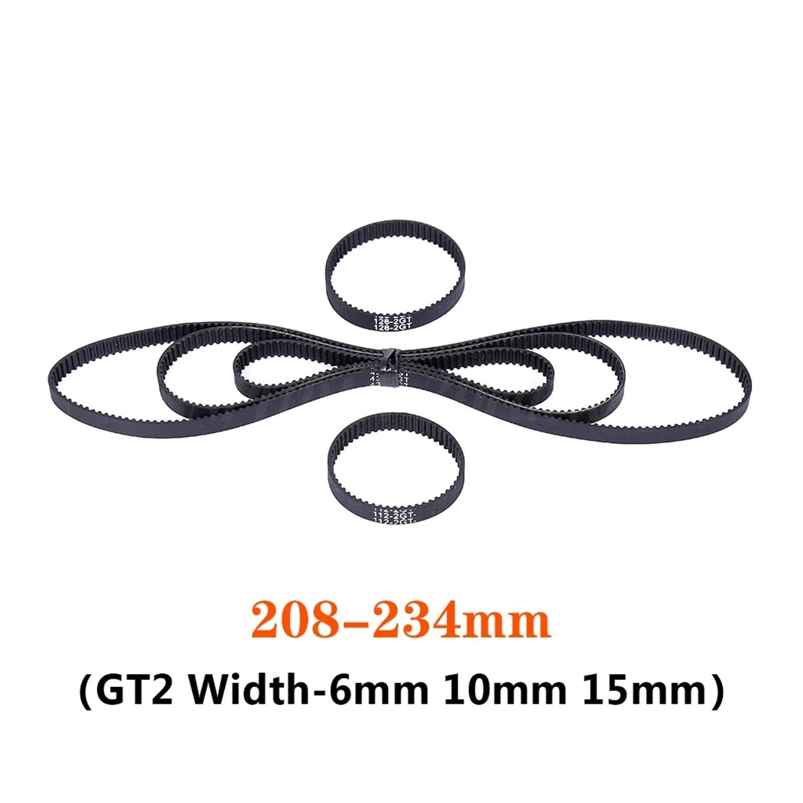 Cinghia Sincrona 2GT A Circuito Chiuso 1140 Mm – Gomma Rinforzata Per Stampanti 3D (Larghezza 10mm) - 2