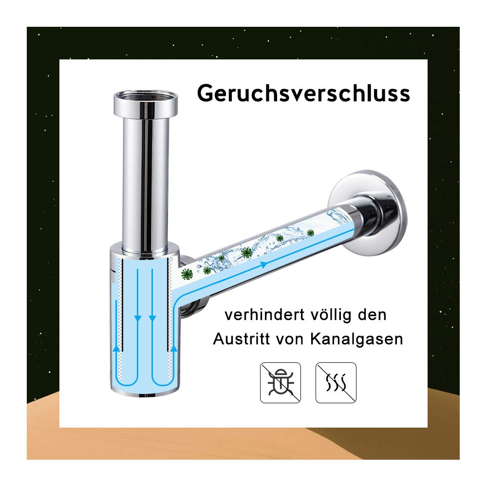 Wash-basin Bottle Trap With Stainless Waste