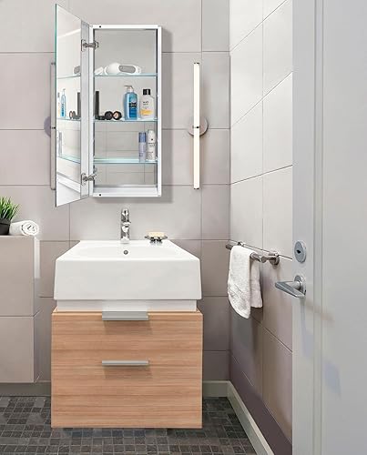 Miniatura 5 de Krugg Botiquín  Montaje en superficie o empotrado  Bisagra Blum de cierre suave de 170 grados  (12 x 30 pulgadas)