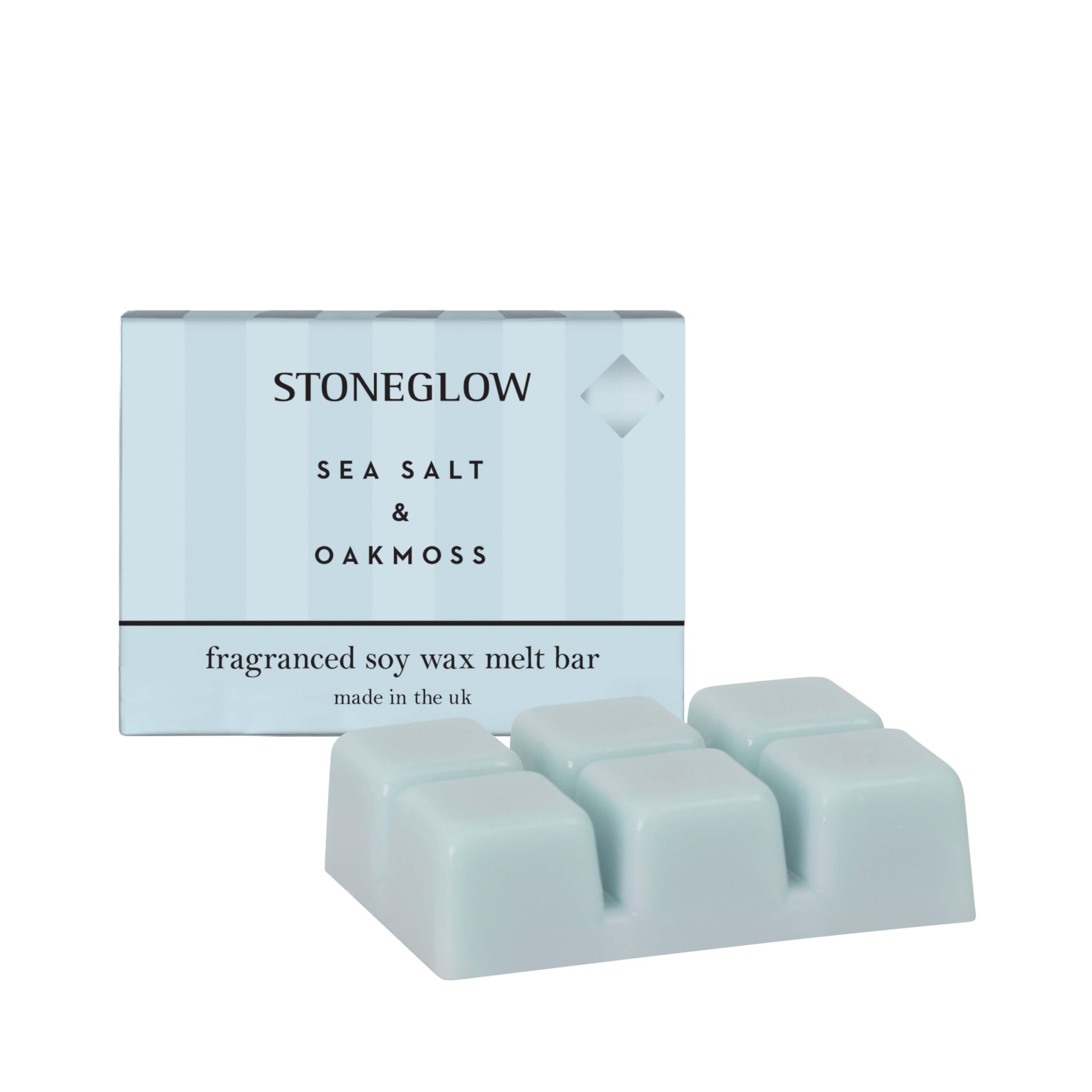 Stoneglow Modern Classics Collection - Sea Salt & Oakmoss Soy Wax Melt Bar - Blue