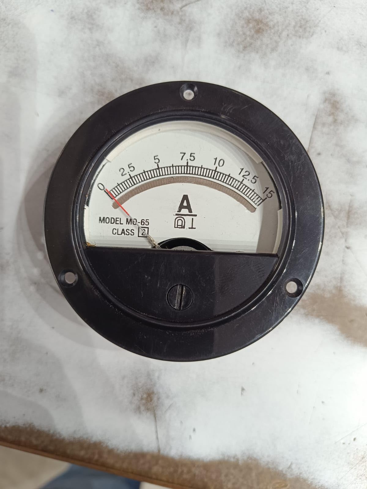 NAUDH Zero Setting Round shape Dial Panel Analog DC Ampere Meter Scientific Ammeter 0-15amp-picture-14