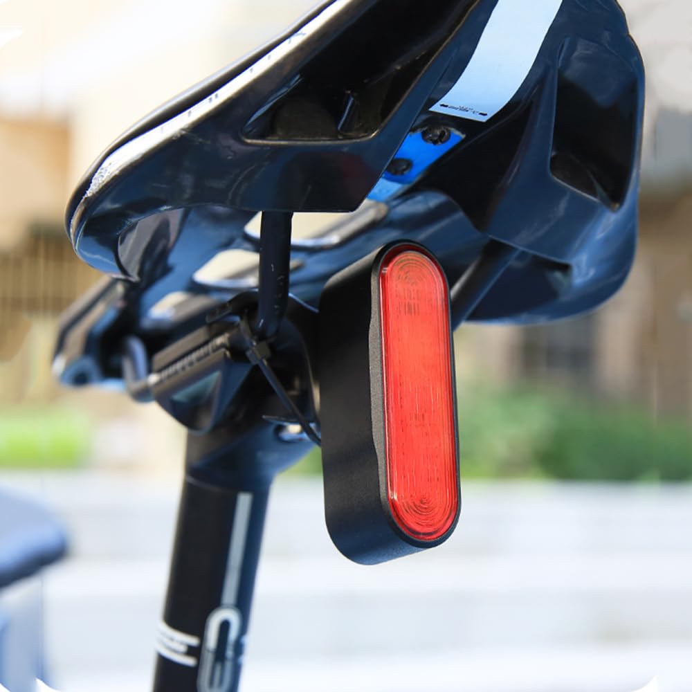 Feu arrière de vélo avec détection de freinage, 6 Modes d'éclairage, éclairage Intelligent, étanche IP66, Batterie 800 mAh Rechargeable par USB-C, Longue autonomie