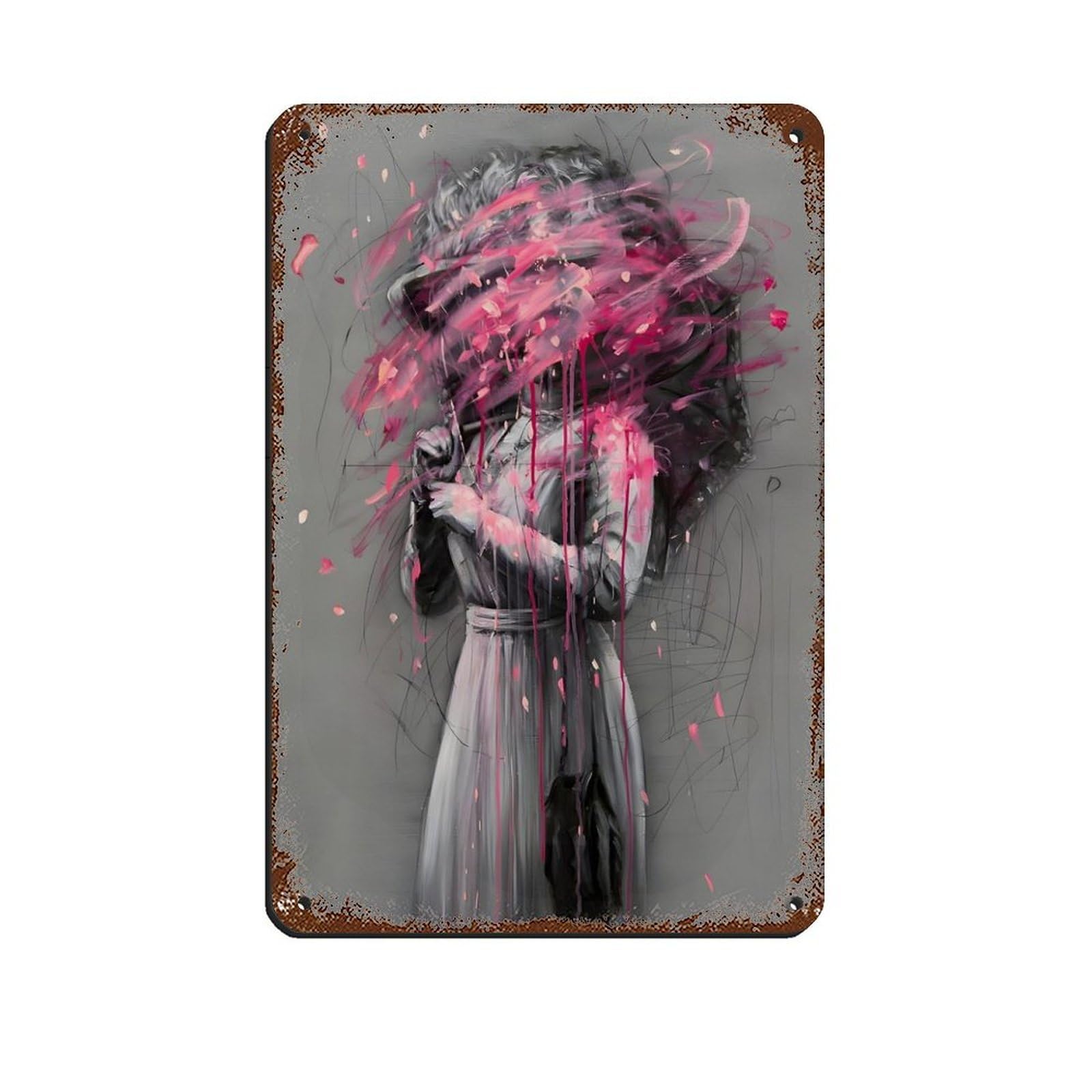 Chic Modern Art Perfect Fashion Decor Tin Sign Vintage Metal Pub Club Cafe Bar Home Wall Art Decoration Poster Retro 8x12inch(20x30cm)