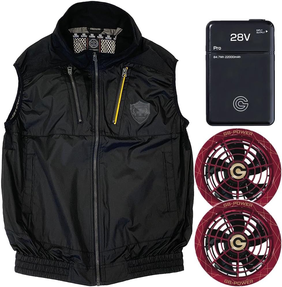 てん ファン付きウェア ベスト DR0010 バッテリー＆スクランブル