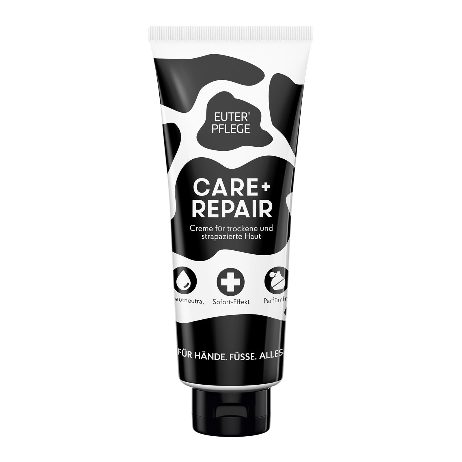 EUTERPFLEGE Care + Repair Creme, 400ml, intensive Pflege für trockene Haut, Feuchtigkeitscreme für Hand und Körper, parfümfrei, Allergiker geeignet