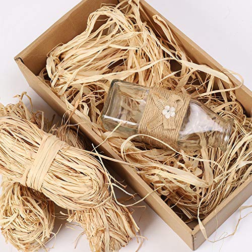 Natural Raffia Paper Christmas Raffia Ribbon For Florist Bouquets Decoration Crafts Raffia Ribbon 2X 50G #TOP3
