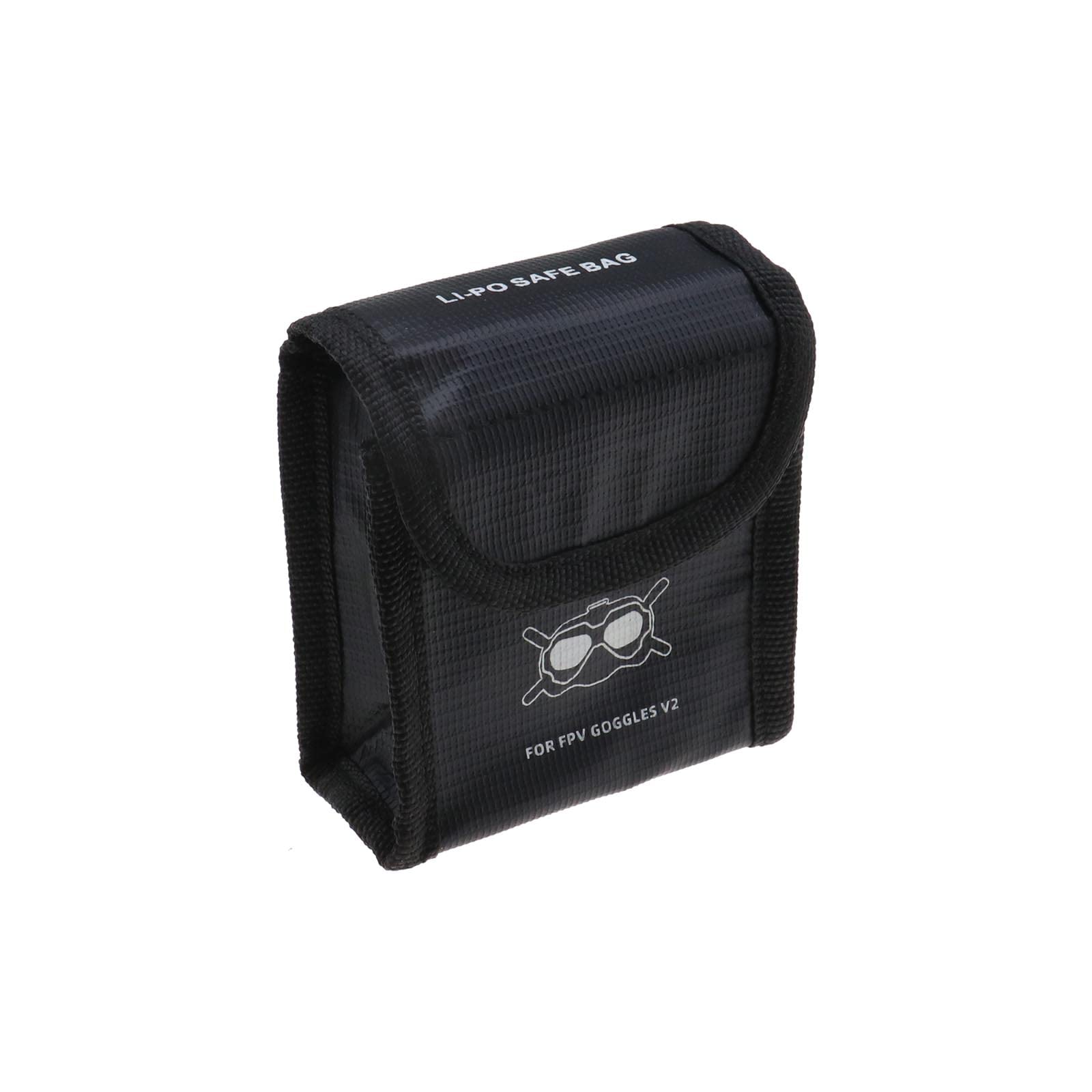 YINETTECH Drone Battery Safe Bag LiPo Battery Explosion-Proof Storage Protective Fireproof Case Compatible with FPV Combo Goggles V2 for 2 Batteries