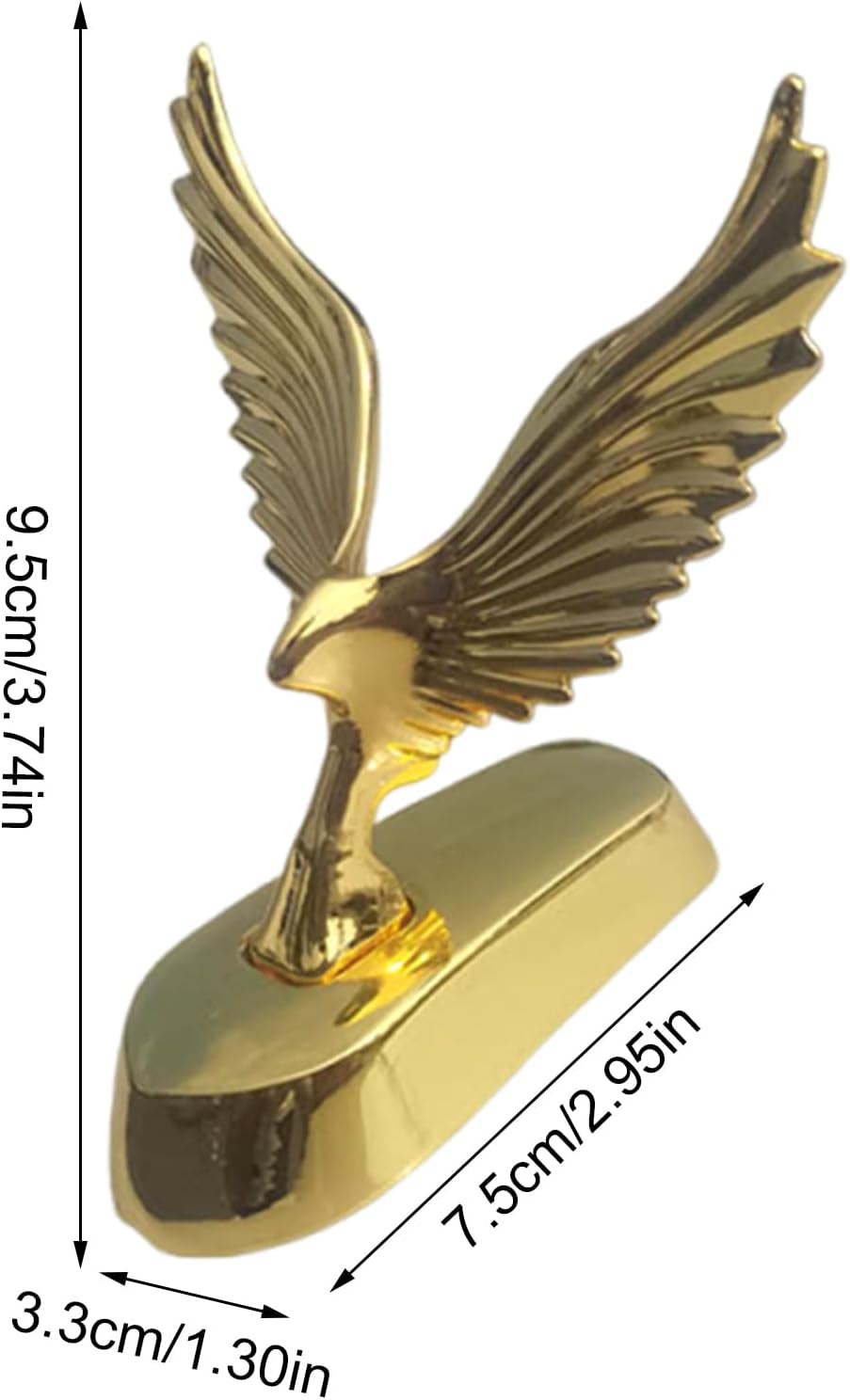 Car Hood Sticker - Realistic Animal Decoration Sun Protection Car Front Bonnet Eagle Ornament for Sedan, RV, Commuting Travel Family Outings Holiday Season Short Trips Automotive Styling Vehicle