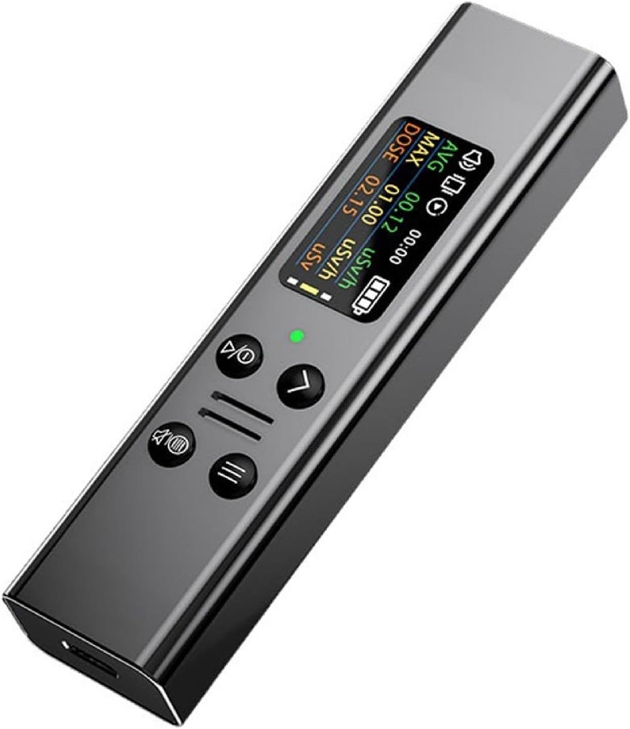 Nuclear Radiation Detector with 48mm Counter Tube, High Accuracy Beta Gamma X-Ray Measurement, TFT Display, Sound Light Vibration Alarm, Rechargeable Personal Dosimeter, Gray(Gray)
