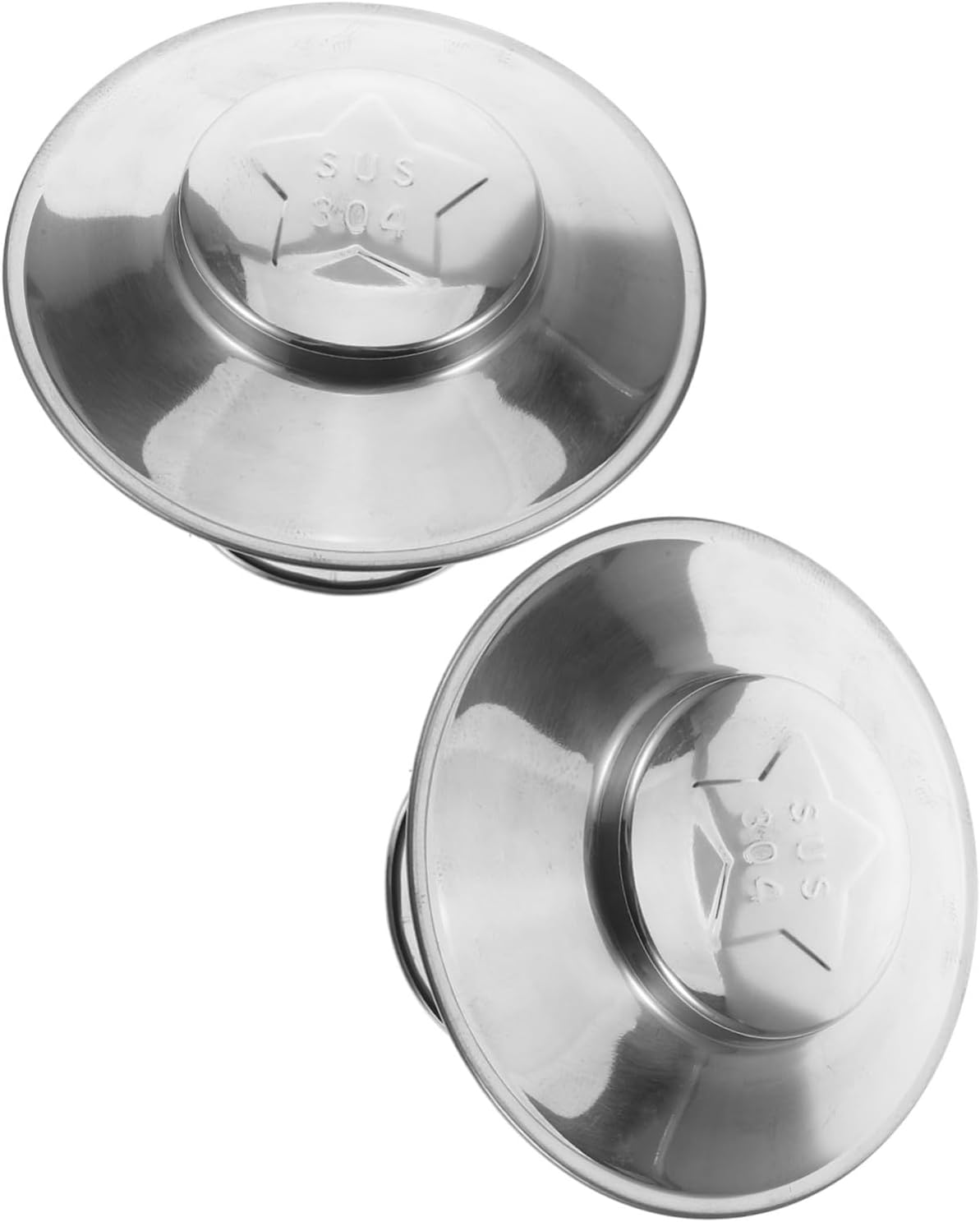 DOITOOL 2pcs Stainless Steel Chimney Vent Cap with Mesh Guard Round Cone-Shaped Fireplace Cover for Wood Stove Flue and Roof Vent Rainproof Design with Easy Installation Fits Most Chimney