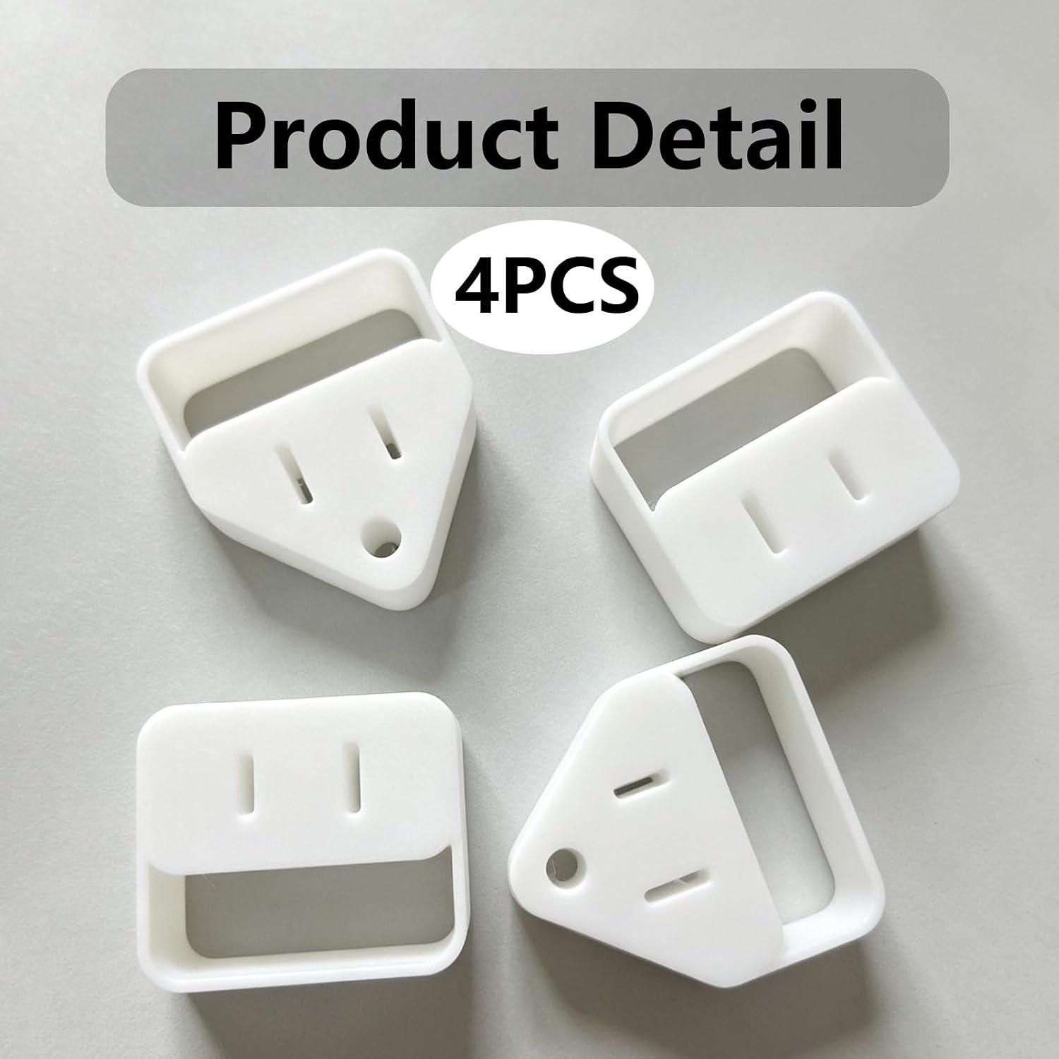 4PCS Power Plug Organizer, 2 Styles Cord Holder Clips, US Plug Cable Winder, Portable Plug Cord Organizer for Phone Laptop Chargers,Game Consoles, Soldering Irons and Small Appliance Cords image 2