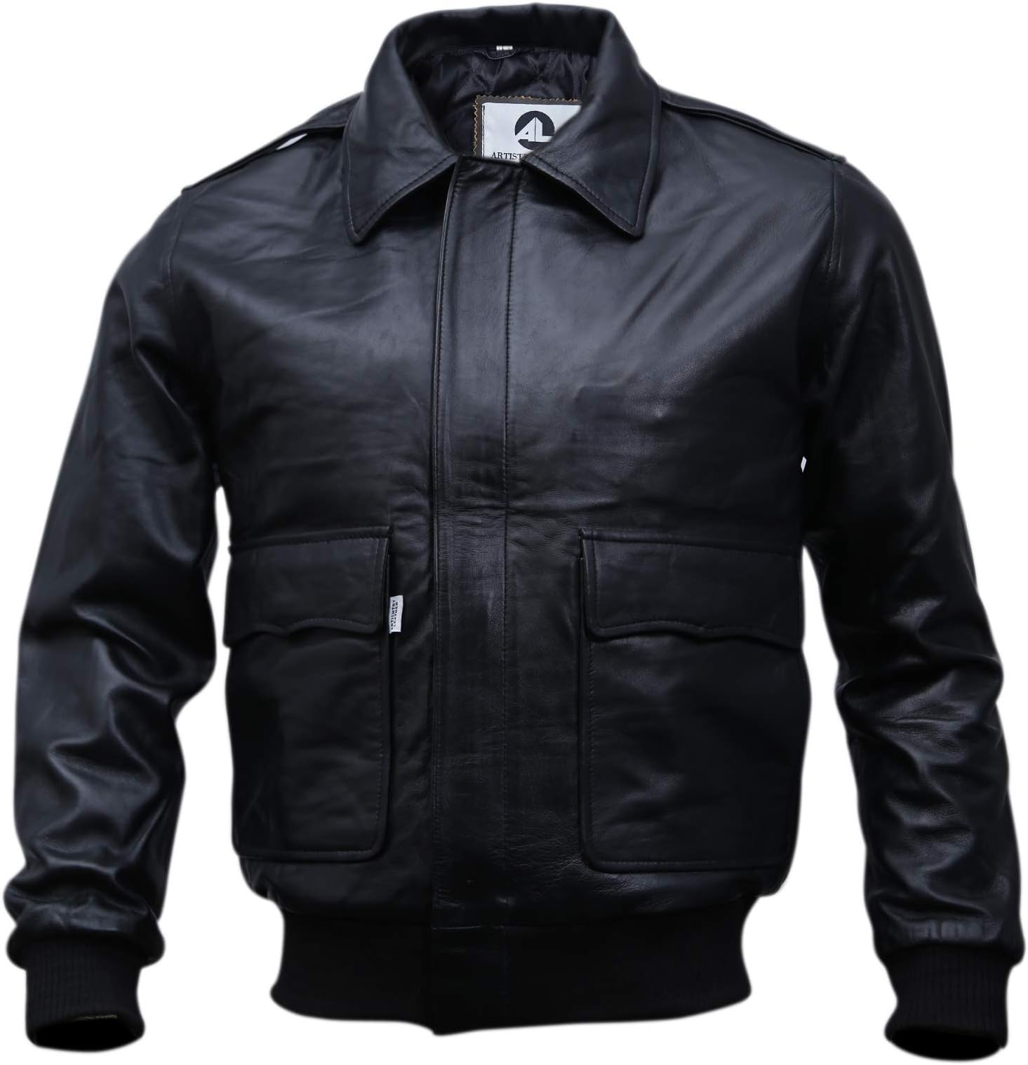 Black Casual Real Leather Jacket for Mens | Genuine Lambskin Motorcycle Biker Jackets