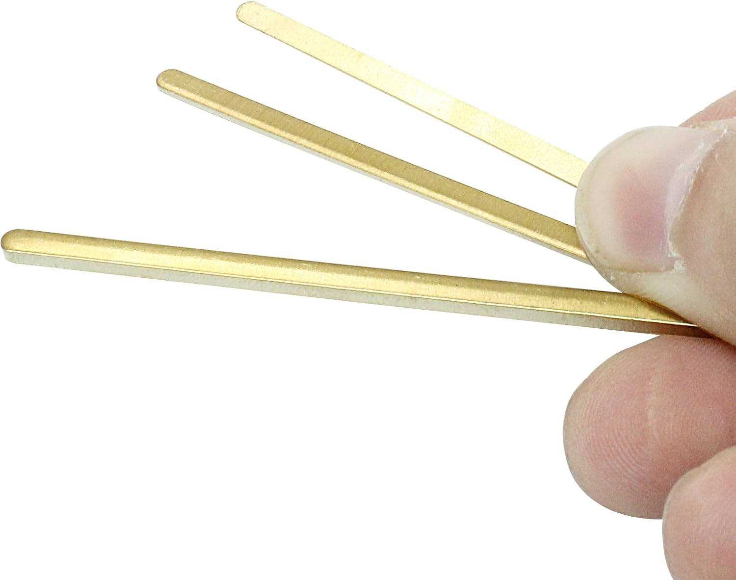 Zorfeter Guitar Brass Saddle/Nut Height Adjusting Shims, 3Pcs, 72x2.8mm