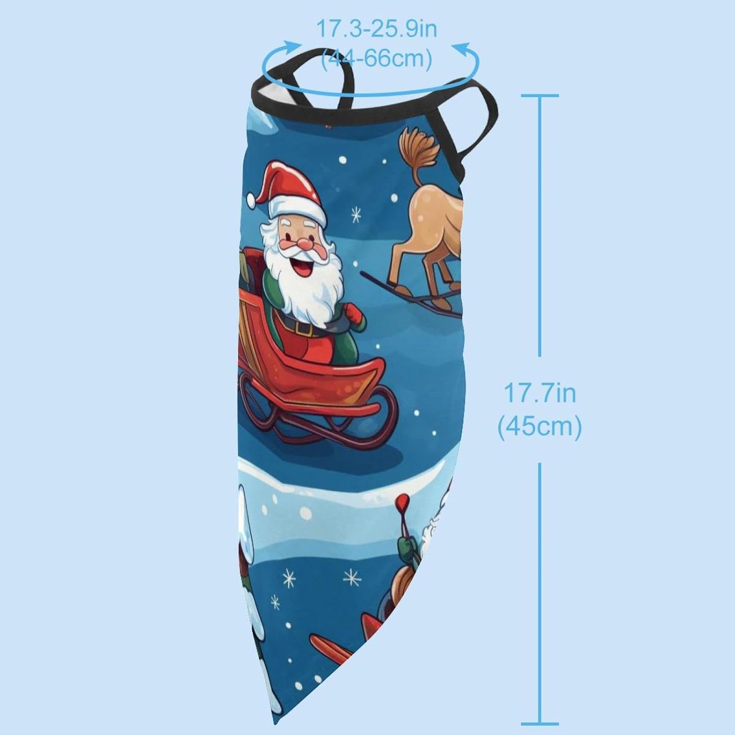 4 Pack Christmas Sleigh Neck Gaiter, Cooling Breathable Face Mask UV Protection Scarf Hiking Bandana for Men/Women
