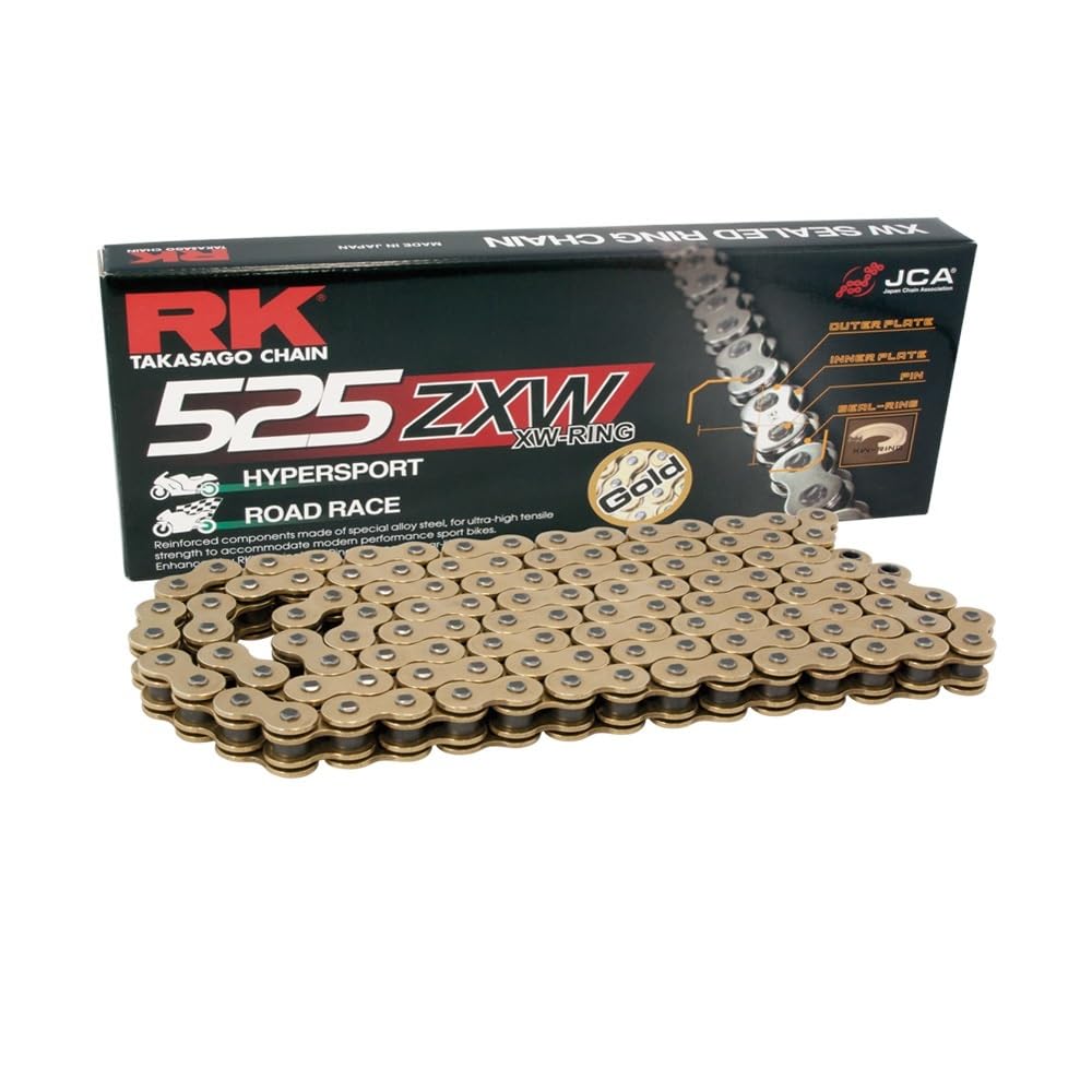 Kettingset ketting RK GB 525 ZXW 102 open GOLD 22/47 compatibel
