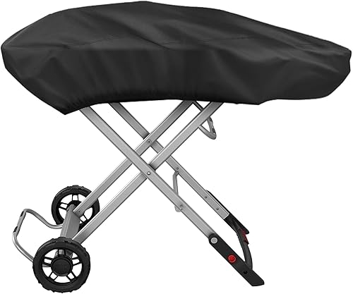 tonhui Cubierta para parrilla Weber Traveler 9010001, resistente al agua, tela Oxford resistente a la intemperie