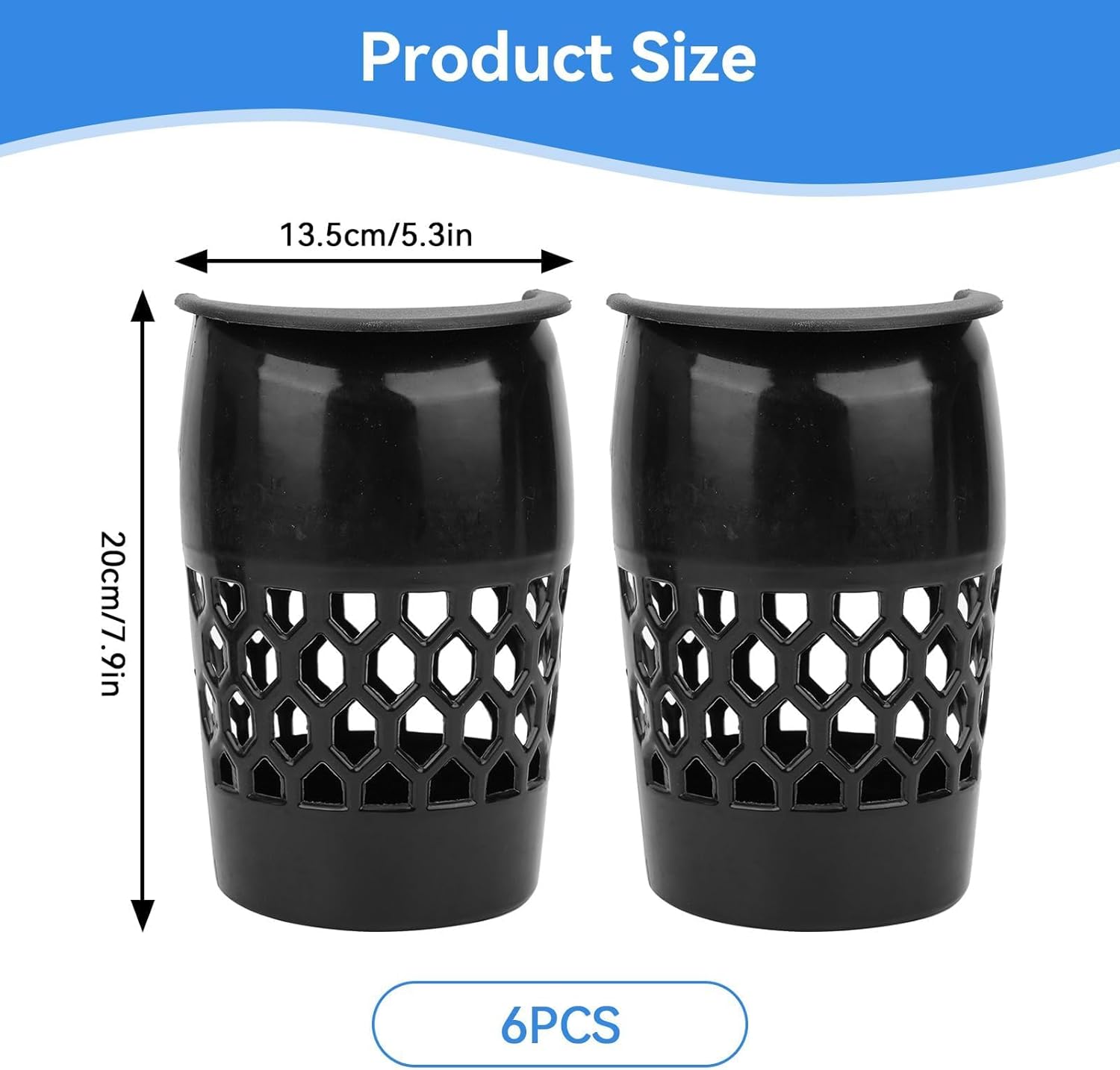 6pcs Billiard Pockets, Plastic Pool Table Pockets Replacement Heavy Duty Billiard Web Pocket Net Balls Storage Pool Table Inserts Accessories