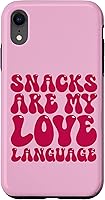 Vista 24 de Snacks Are My Love Language Funda para iPhone 16 para niños y padres