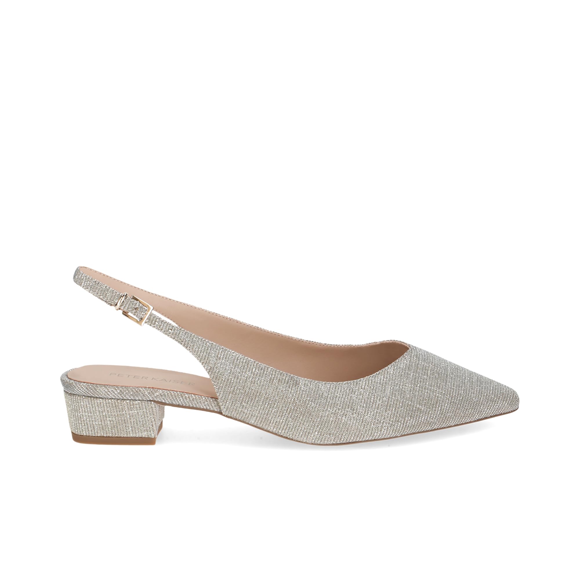 Peter Kaiser Damen - Peeptoes & Slingpumps 79442 in metallic Textil