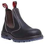 RedbacK Men's Safety Bobcat USBOK Elastic Sided Steel Toe Dark Brown Leather Work Boot (10 AU 3E (11 M US Men))