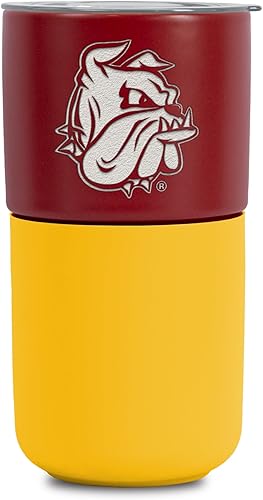 Miniatura 366 de Rico Industries NCAA Miami of Ohio Redhawks - Vaso de cerámica de 16 onzas con agarre de silicona, grabado láser profundo, diseño de color negro