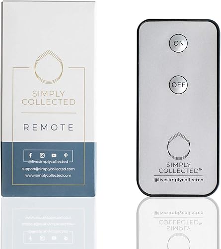 Simply Collected Control remoto lista para usar, solo colección de velas 3D sin llama, batería incluida, función de encendido y apagado fácil (no