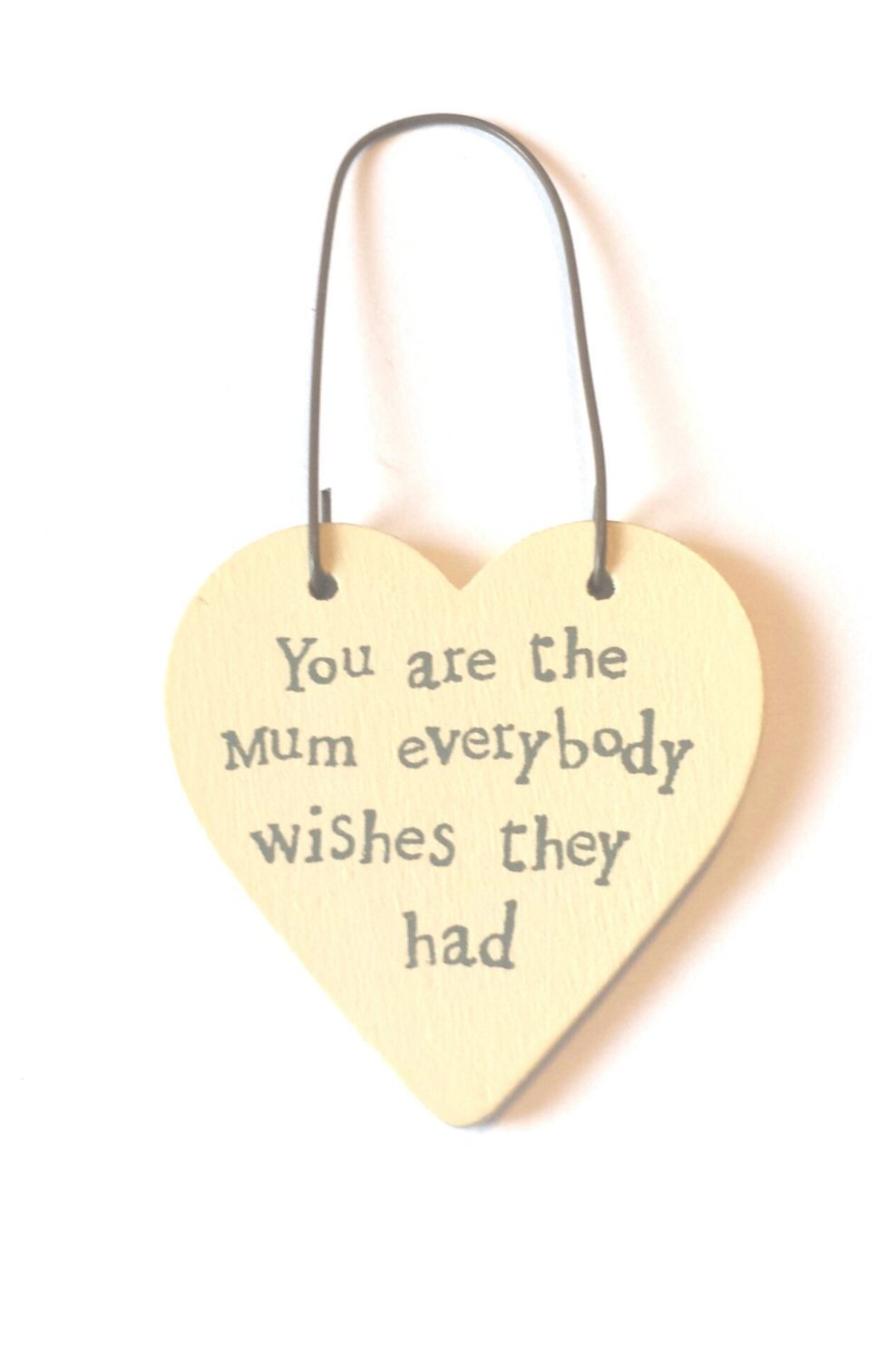 East of India Mini Heart Word Tag Saying You are the mum everybody wishes they had