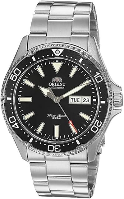 Orient Relógio masculino Kamasu de aço inoxidável japonês para mergulho automático