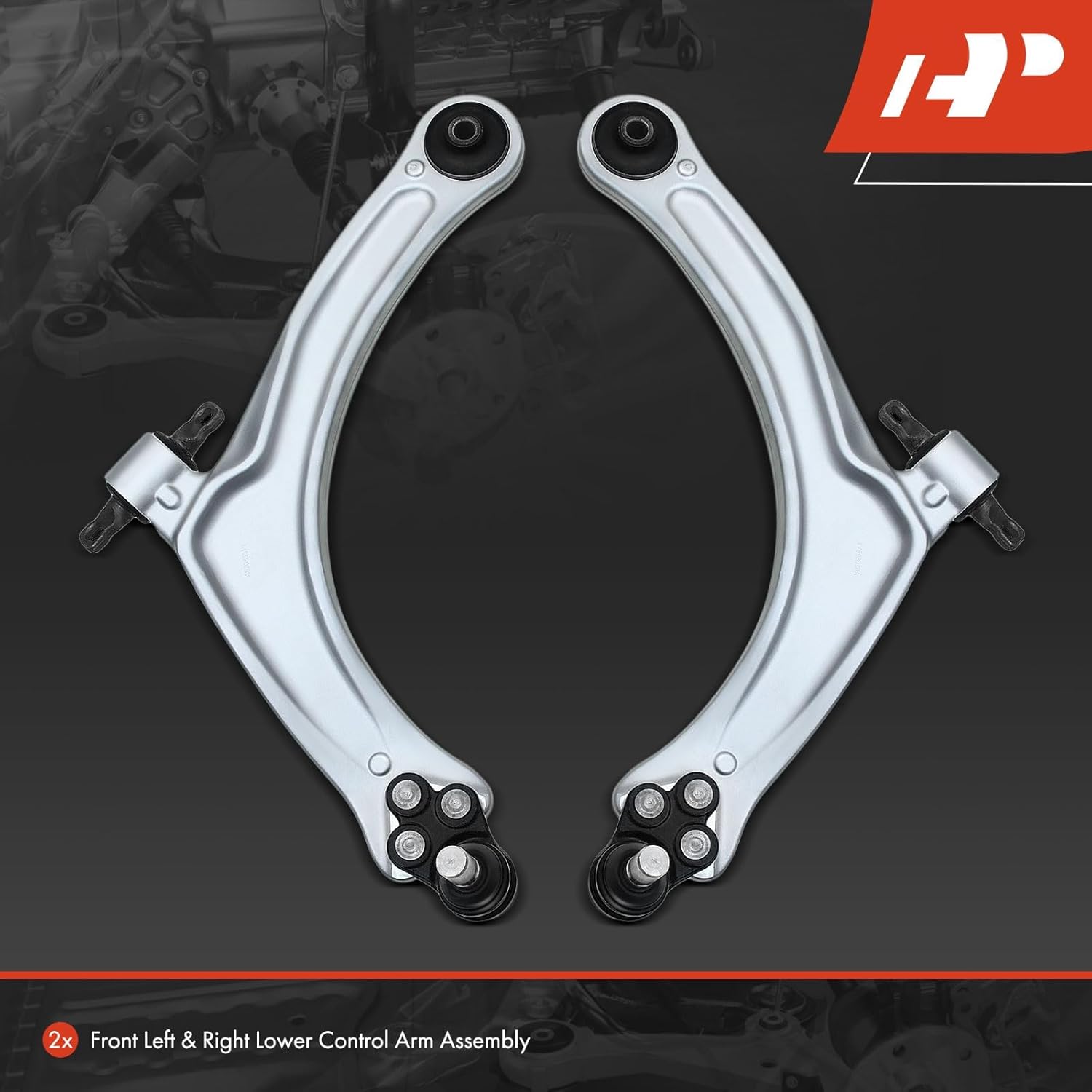A-Premium [For FE3 Suspension] Front Lower Control Arms, with Ball Joint & Bushing, Compatible with Chevy HHR 2006-2011, Cobalt 2005-2010, Pontiac G5 2007-2009, Pursuit 2005-2006
