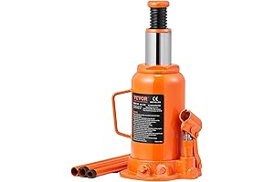 VEVOR 20 Ton Hydraulic Bottle Jack Lifting Range 7.5-14in with 3-Section Handle