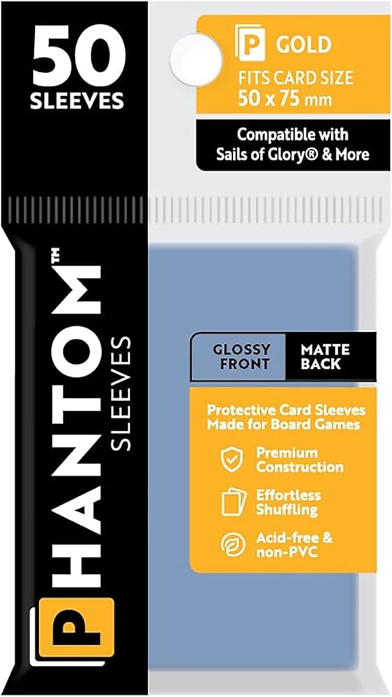 Amazon.co.jp: ファントムスリーブ:ゴールド サイズ 50 x 75mm :光沢の