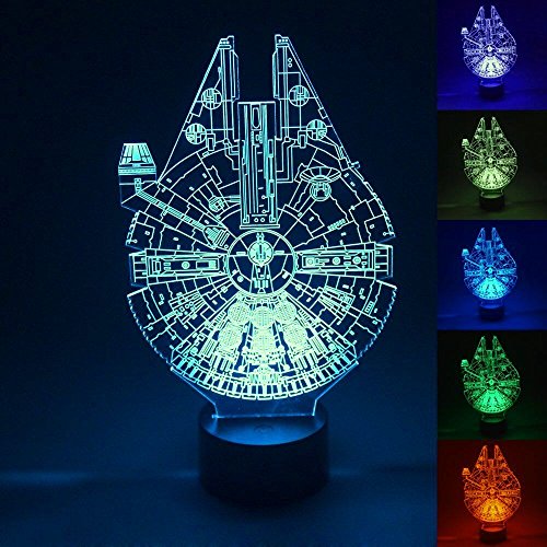 Petcaree SOKOS Nightlight, 3D visualization Illusion Multi-Colored Change USB Touch Button LED Desk Lamp, Table Light for Room Decorative or Gifts for Friends/Kids (Millennium)