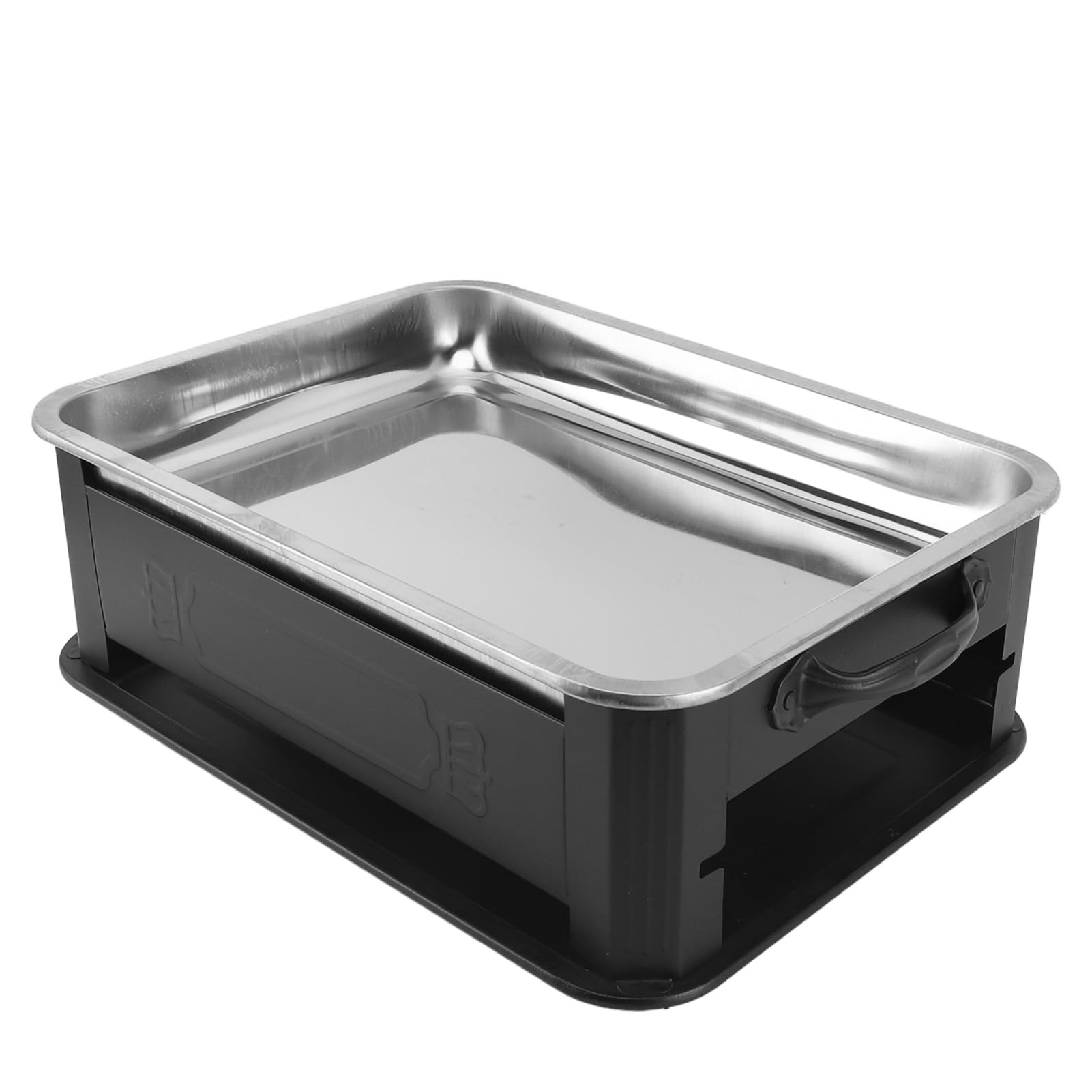 Emoshayoga Stazione di Cottura Efficiente con Griglia per Alcol per Pesce in Acciaio Inossidabile per Uso Domestico Design Rettangolare da 2,2-4,4 Libbre (#)