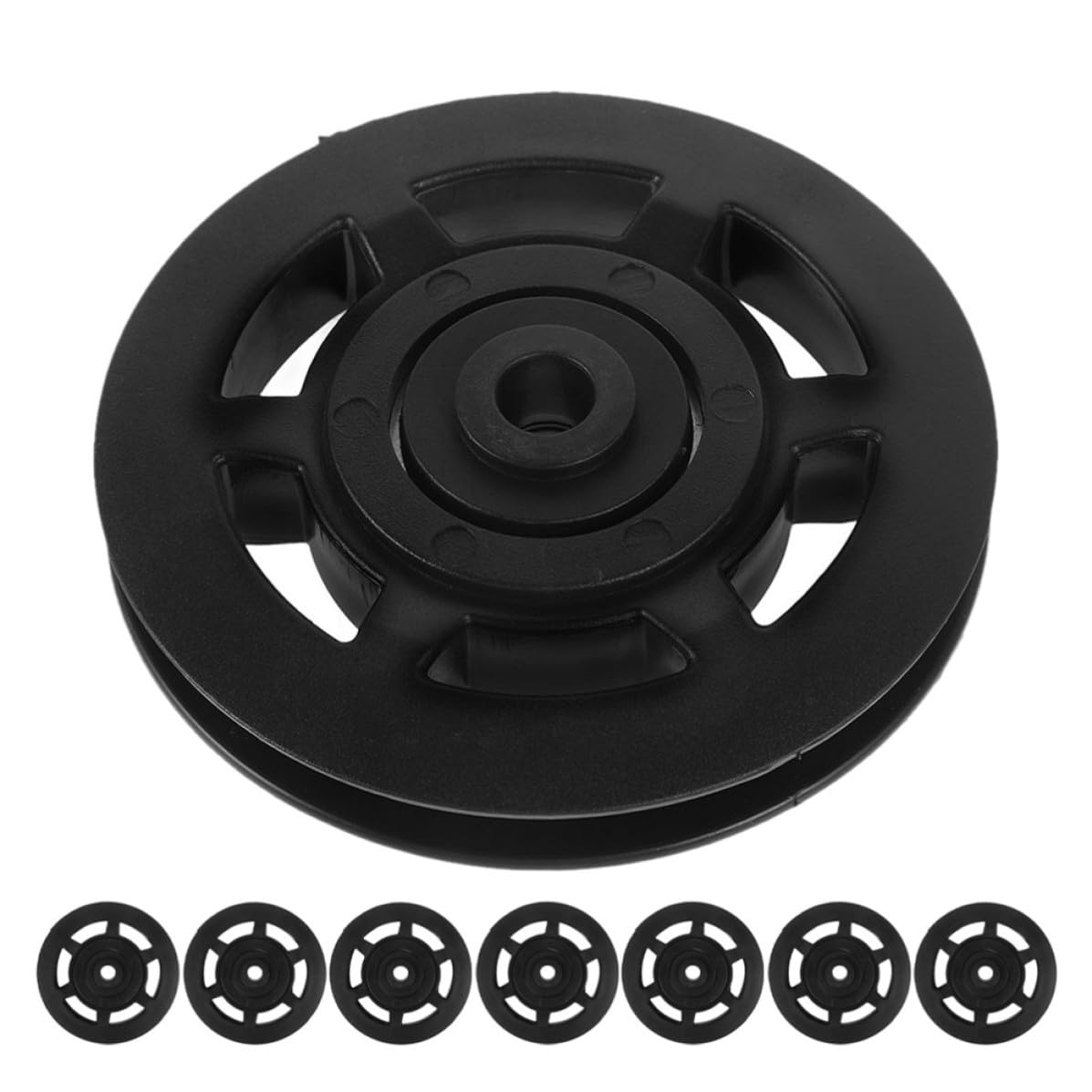 OUNONA Polea de Rodamiento de Nailon para Equipos de Gimnasio, Resistente al Desgaste, Capacidad de Carga Mejorada, Paquete de 8 Piezas para Entrenamiento en Casa