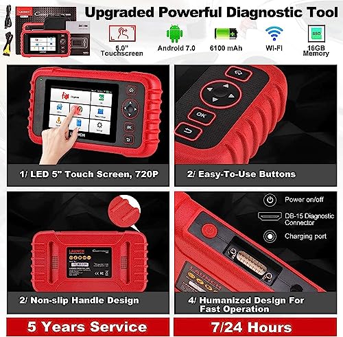 Launch Obd2 Scanner Crp123X Elite Car Scanner,2023 Lifetime Free Online Update Diagnostic Scan Tool With Sas/Throttle Reset,Abs Srs Transmission Car Check Engine Code Reader,Auto Vin,Battery Test… #TOP5