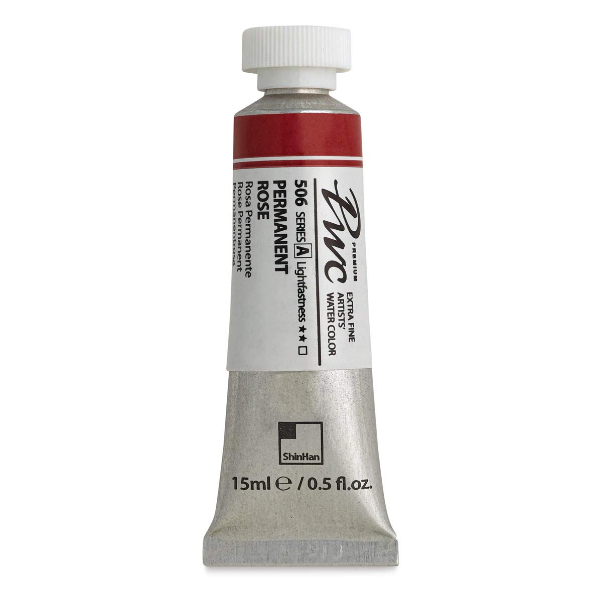 ShinHan PWC Extra Fine Professional Watercolor - Permanent Rose, 15 ml, Tube