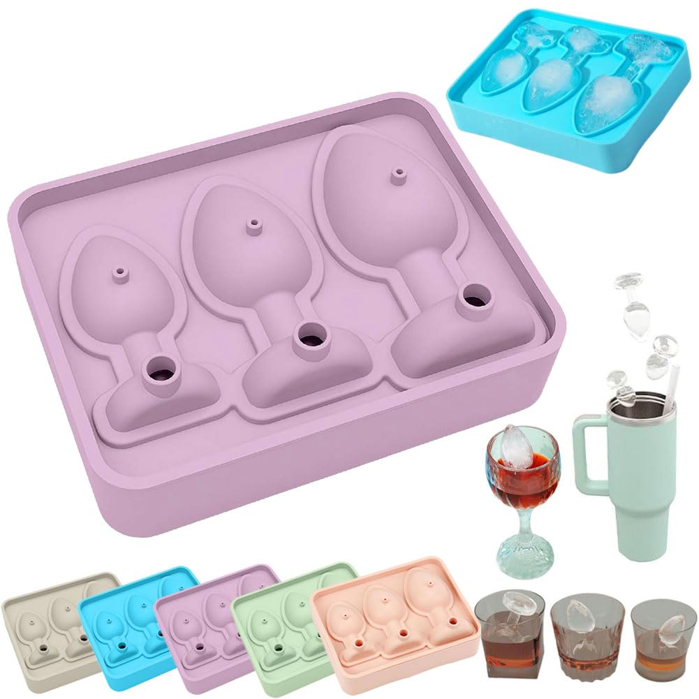 Adult Prank Ice Cube Mold,Prank Fun -3D Shaped Silicone Ice Cube Tray,Icemaker Mold with Sealed Lid,Icemaker Tray for Whiskey Mousse Candy Chocolate Cocktail,Juice and More,BPA Free