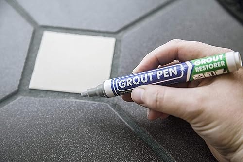 Miniatura 19 de Rotulador de pintura para azulejos de color marfil: pintura impermeable para lechada, colorante para lechada de azulejos y bolígrafo sellador