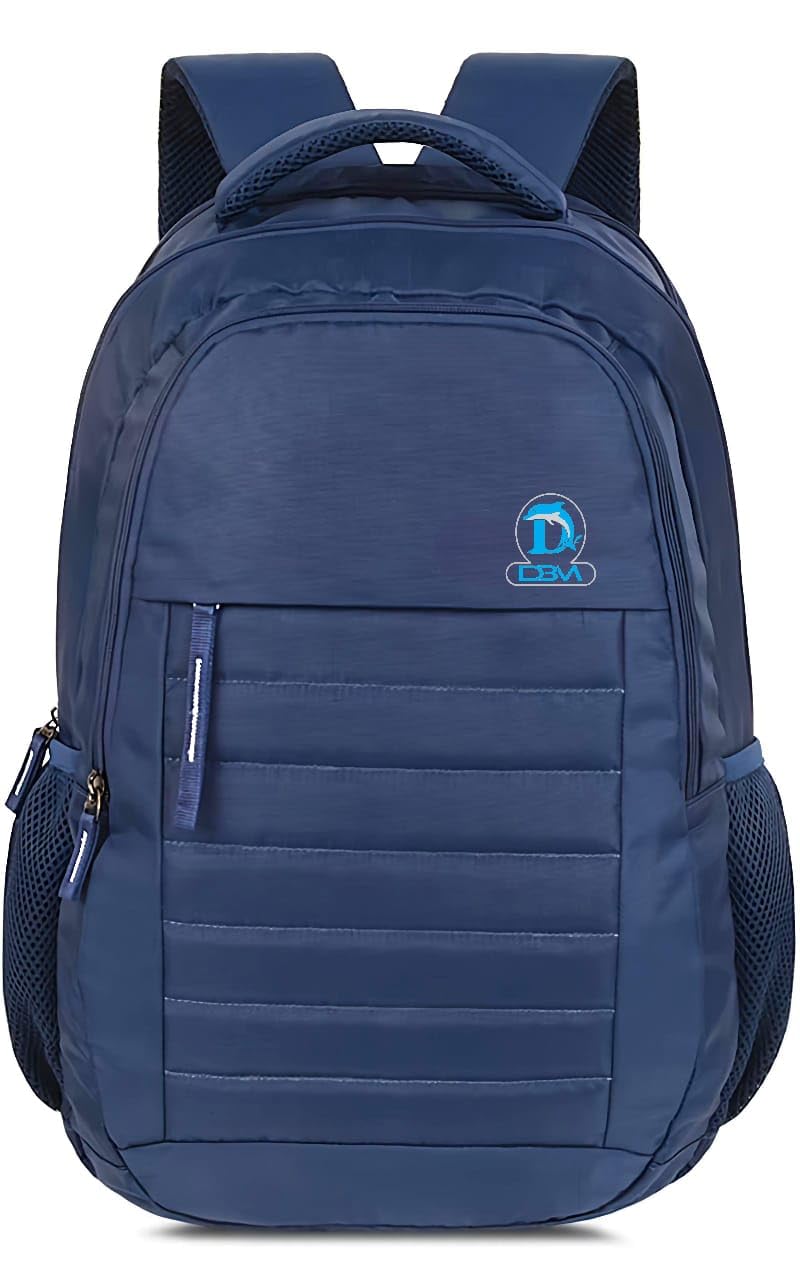 dbm 35L Blue Laptop Backpack 3 Spacious Compartments with Side Secret Pocket for Men & Women, College & School Travel Bag with Padded Straps, Durable Zippers & Stylish Design-picture-45