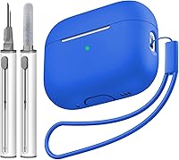 Vista 32 de Compatible con Airpods Pro 2 Case, Funda Protectora de Piel de Silicona Suave con Kit de Limpieza y Cordón Compatible para AirPod Pro de 2ª
