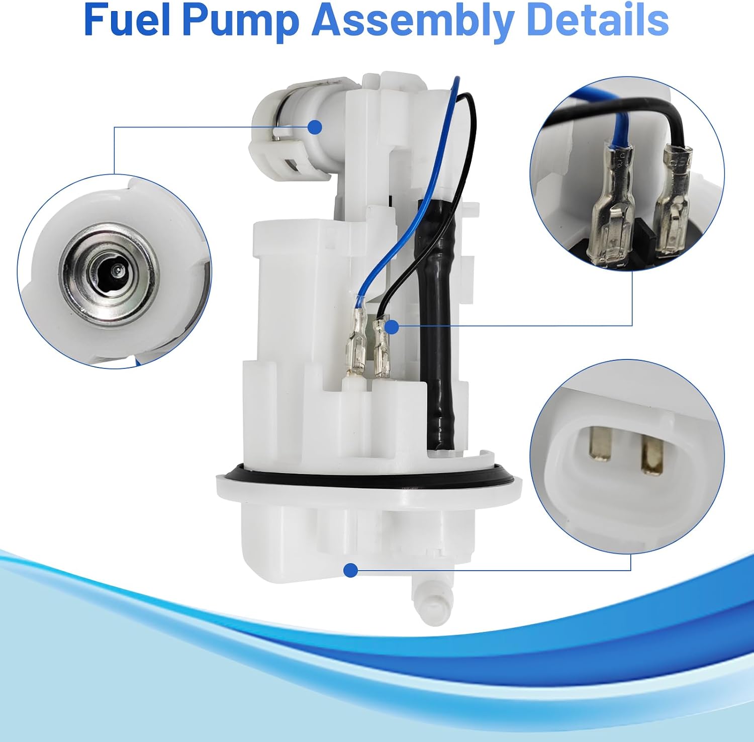 33D-13907-02-00 Fuel Pump Assembly Replacement for Yamaha YZ250F YZ250FX YZ450F YZ450FX WR250F WR450F 33D139070200