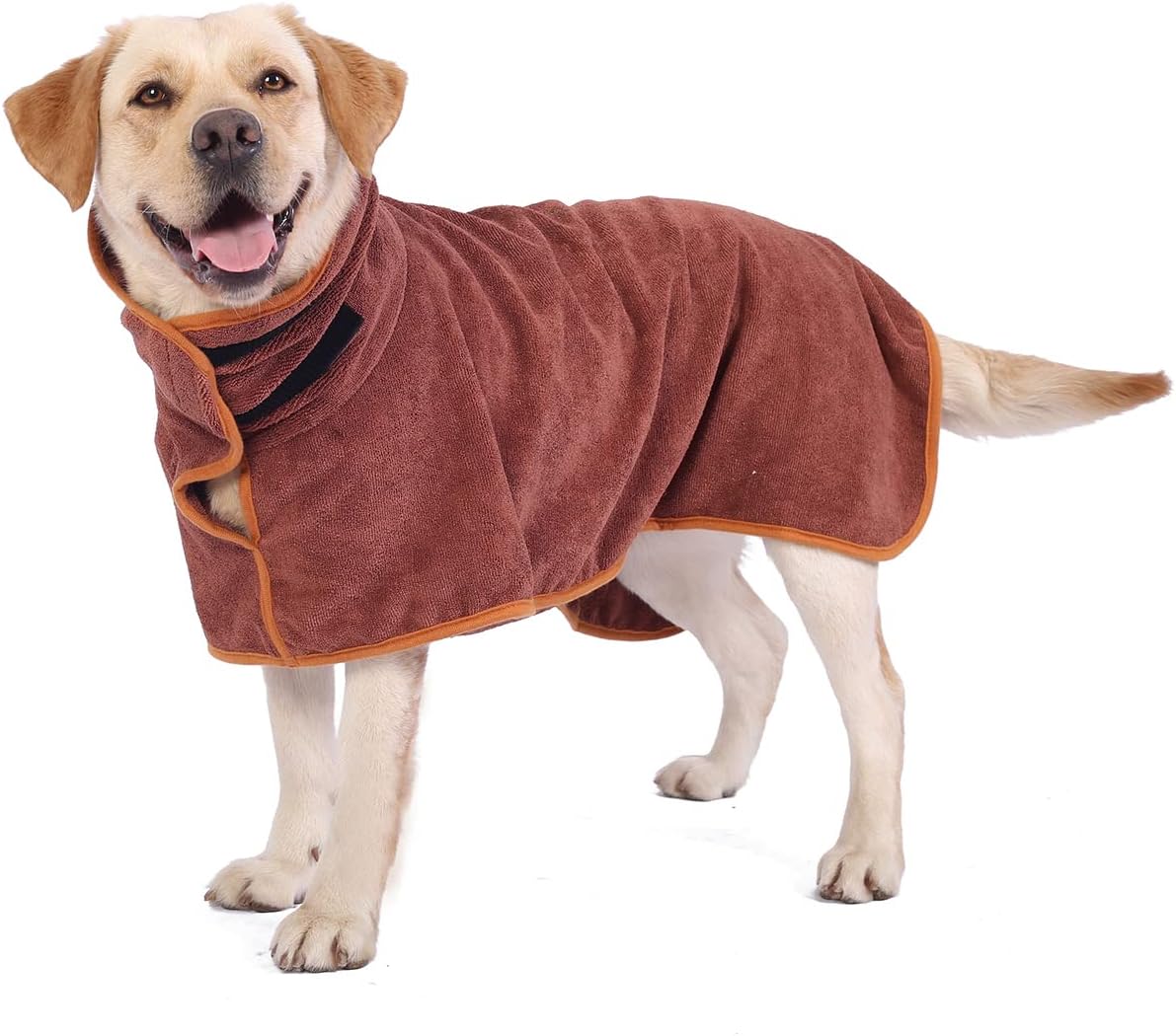 lanbow Dog Drying Bathrobe Microfiber Quick Dry Towel Super Absorbent Coat Duvely Dog Bath Robe